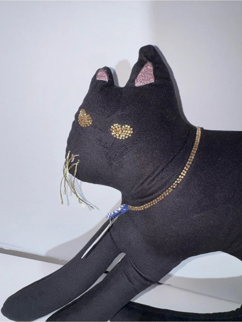 Anthropologie Halloween Cat Pillow